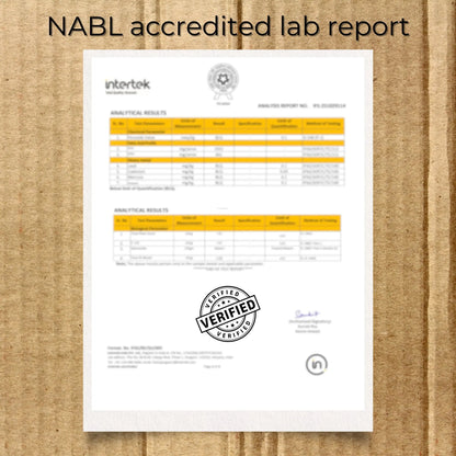 COA & NABL Certified Lab Report – Printed Copy with Order