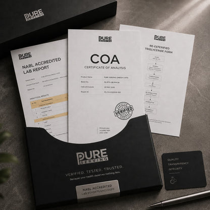 Printed COA & NABL - accredited Lab Report – Printed Copy with Order - PURE SERVING