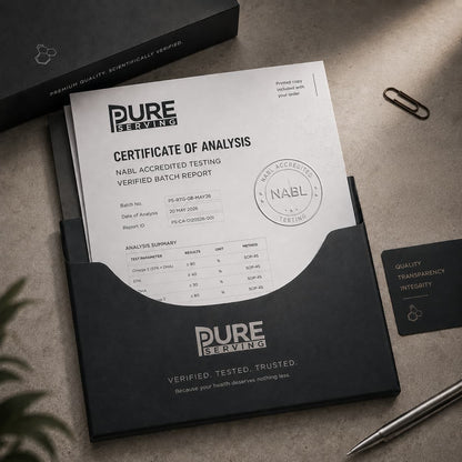Printed COA & NABL - accredited Lab Report – Printed Copy with Order - PURE SERVING